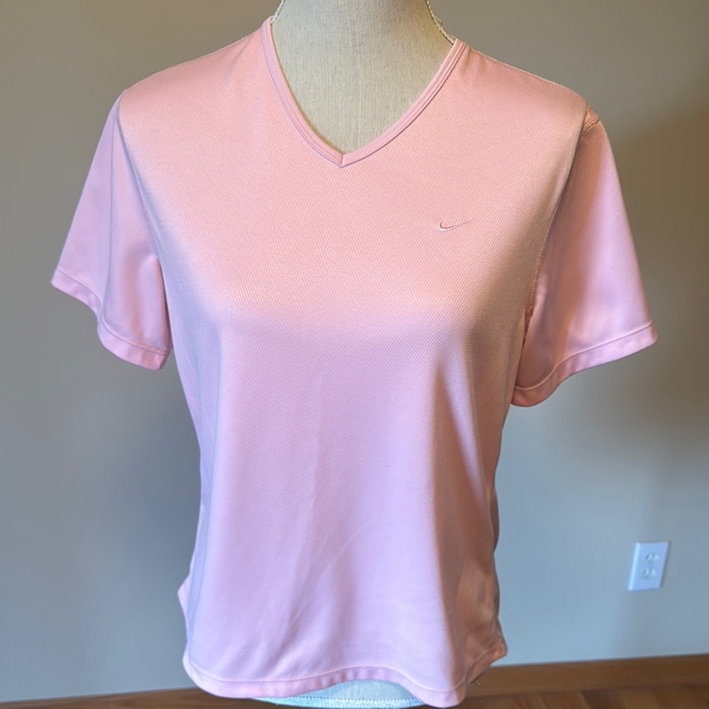 Nike Pink Fitted Short Sleeve Tee